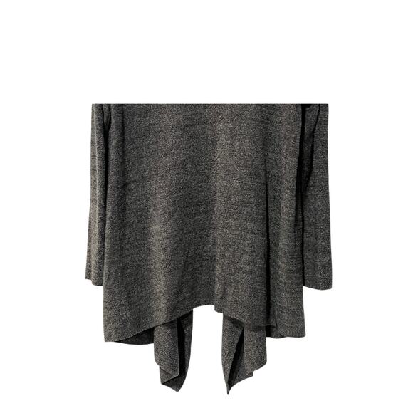 Barefoot Dreams CozyChic Womens L/XLarge Angular Open Cardigan Marled Gray - Picture 6 of 11
